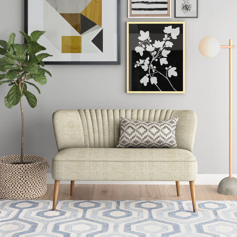 Langley Street 50.39" Armless Settee & Reviews Wayfair